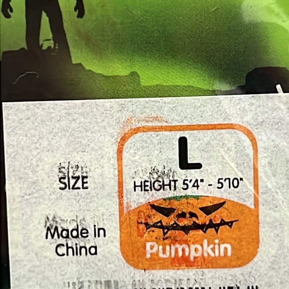 Scary Pumpkin Morph Halloween Fall Party Costume - Picture 5 of 5